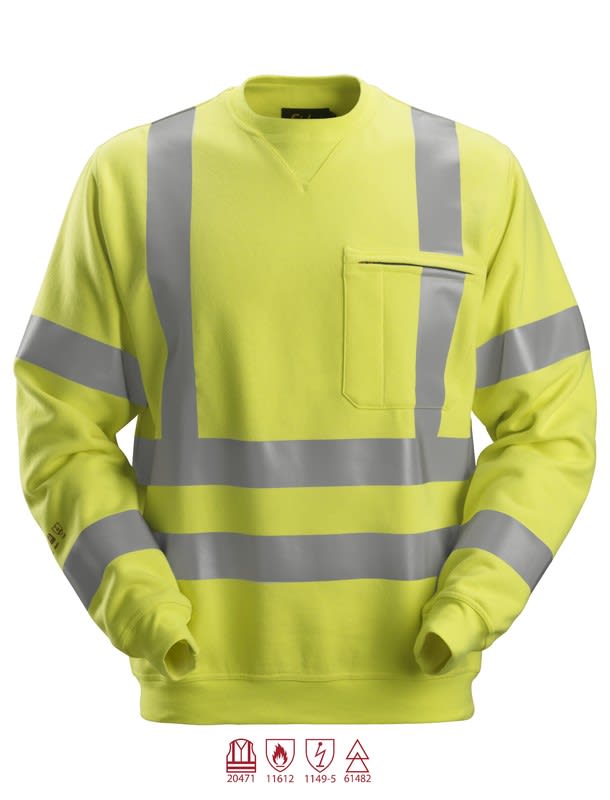 SNICKERS - Varoitusvaate SnickersWorkwear - 2863 PW Huomiocollegepaita, XXXL