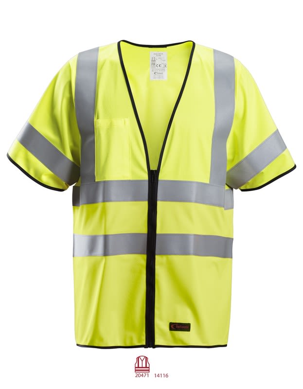 SNICKERS - Varoitusliivi SnickersWorkwear - 4361 PW Huomioliivi, kelt XXL