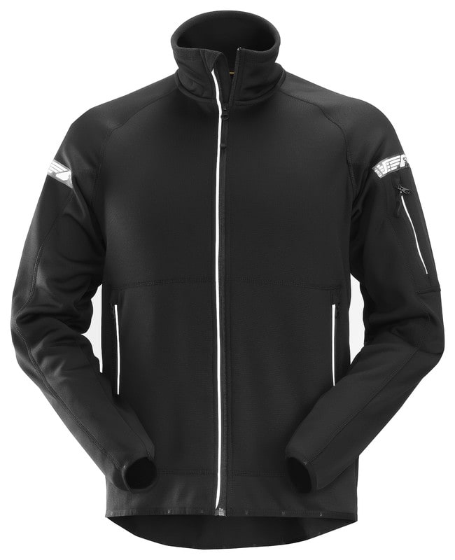 SNICKERS - AllroundWork musta XS - 8004 AW fleecetakki, musta XS