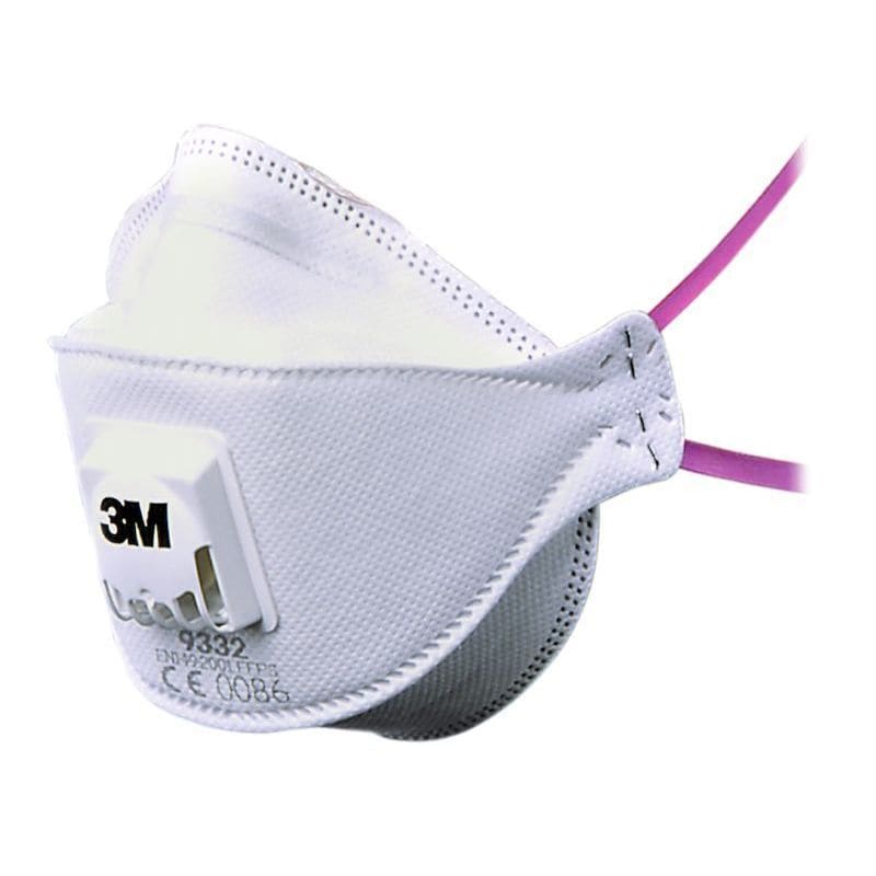 3M - Hengityssuojain 9332+ - 9332+ FFP3, 3M 10kpl/pak