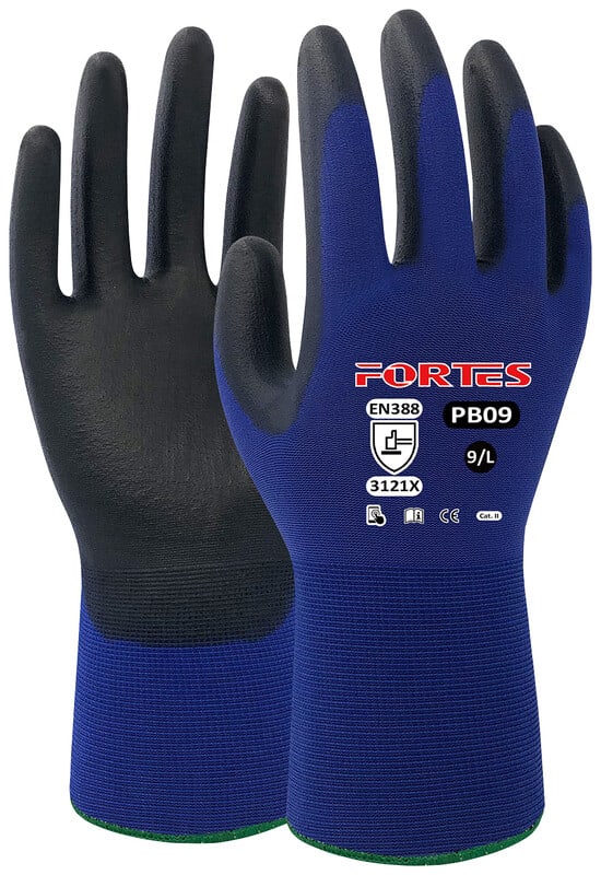 FORTES - Työkäsineet - Ohut työkäsine, kok.9,PAK=12par