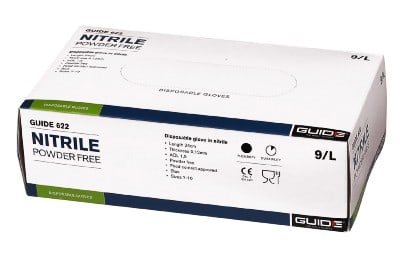 GUIDE - Kertakäyttökäsine nitriili - Guide 622 koko 10 (100kpl/pak)
