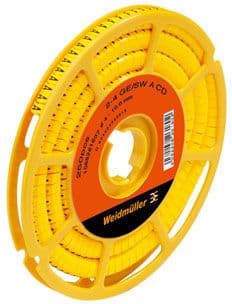 WEIDMÜLLER - Johdinmerkkirulla 250 kpl - CLI C 2-4 GE/SW Ø CD