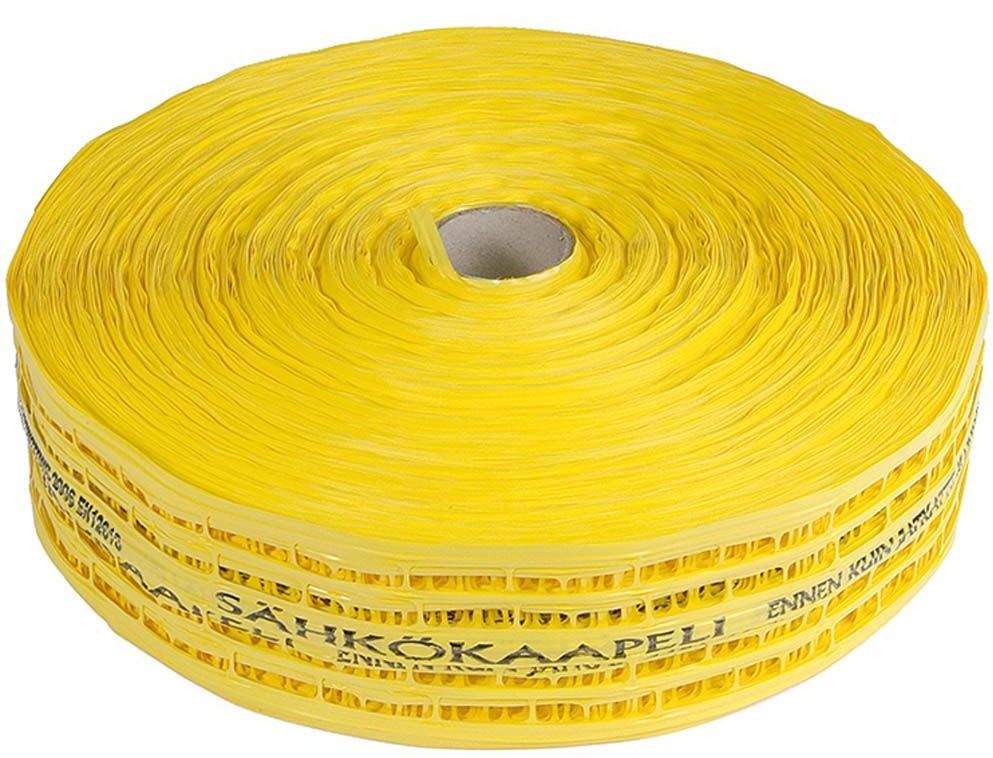 PGI - Sähkökaapelille. keltainen - Varoitusverkko 300mm. 100m