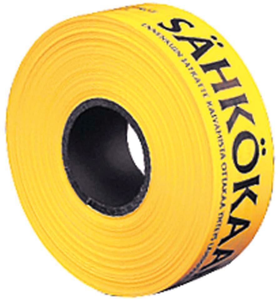 TRAFINO - Sähkökaapelille. keltainen - Varoitusnauha 0.05x120mm. 250m