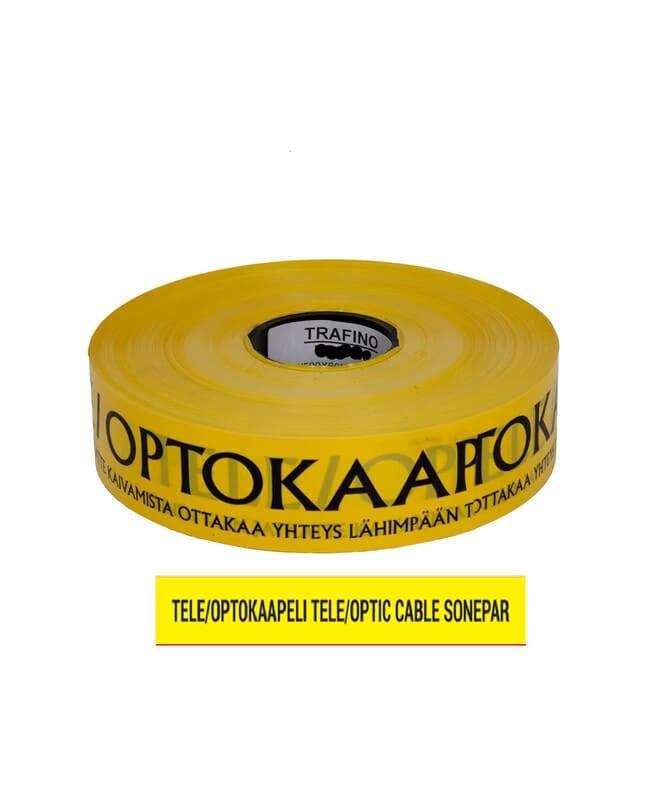 PGI - Telekaapelille, keltainen - Varoitusnauha 0.05x120mm. 250m