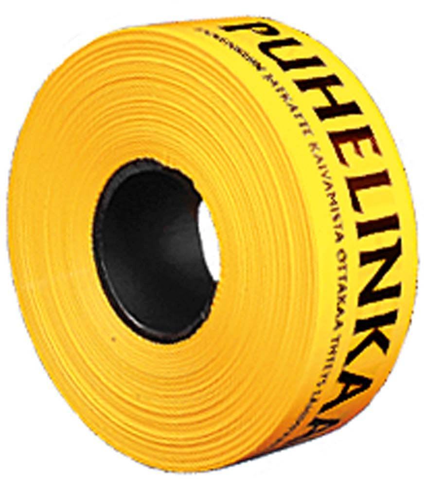 PGI - Telekaapelille, keltainen - Varoitusnauha 0.05x120mm. 250m