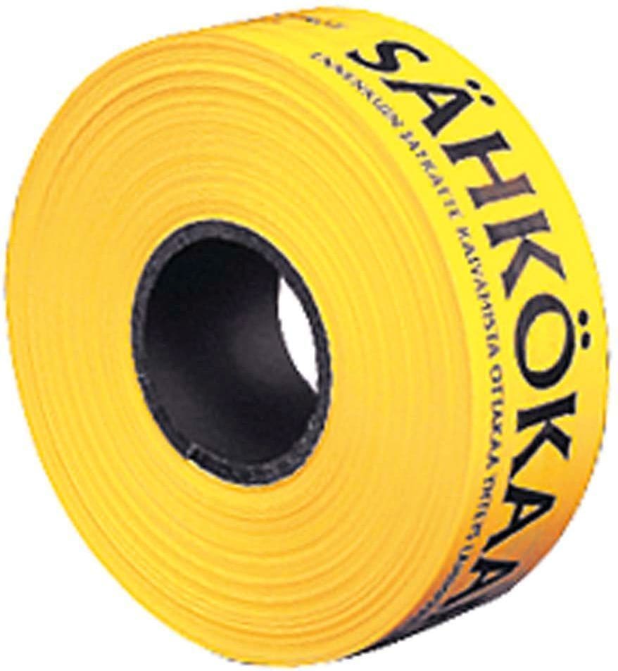 TRAFINO - Sähkökaapelille. keltainen - Varoitusnauha 0.05x65mm. 1000m