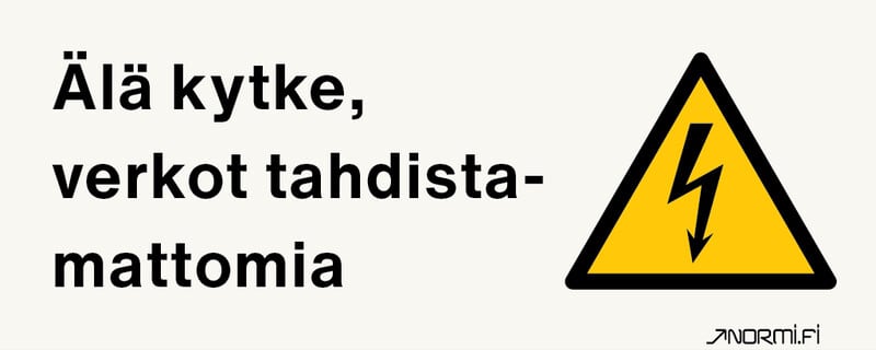 NORMIOPASTE - Muovikilpi 300x120 - VERKOT TAHDISTAMATTA