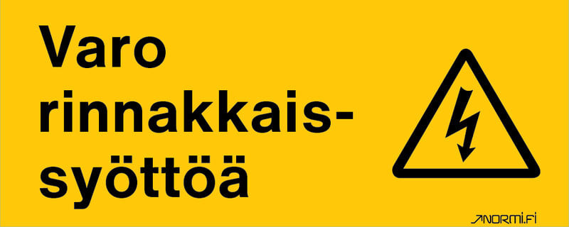 NORMIOPASTE - Tarra 100x40 - VARO RINNAKKAISSYÖTTÖÄ