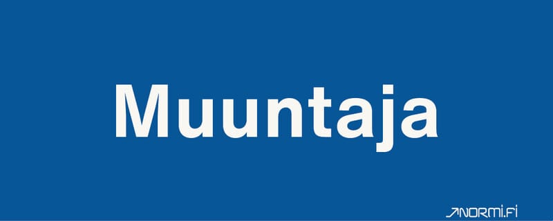 NORMIOPASTE - Alumiinikilpi 300X120 - MUUNTAJA