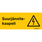 NORMIOPASTE - Alumiinikilpi 300X120 - SUURJÄNNITEKAAPELI