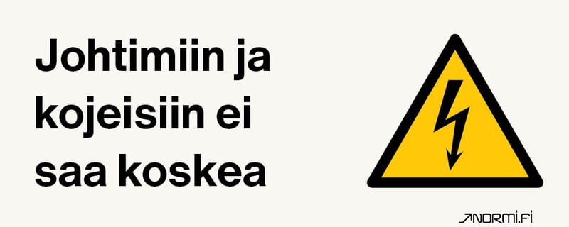 NORMIOPASTE - Muovikilpi 300X120 - JOHTIMIIN JA KOJEISIIN