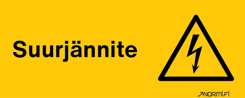 NORMIOPASTE - Alumiinikilpi 300x120 - SUURJÄNNITE