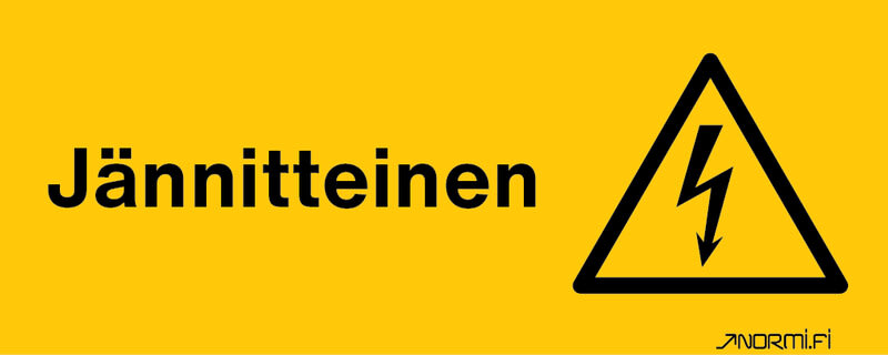 NORMIOPASTE - Muovikilpi 300X120 - JÄNNITTEINEN