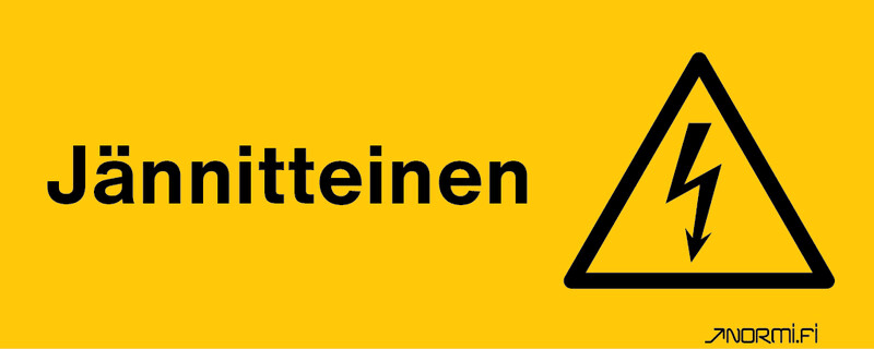 NORMIOPASTE - Muovikilpi 300X120 - JÄNNITTEINEN