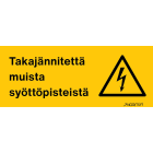 NORMIOPASTE - Muovikilpi 100X40 - TAKAJÄN.MUISTA SYÖTTÖ.