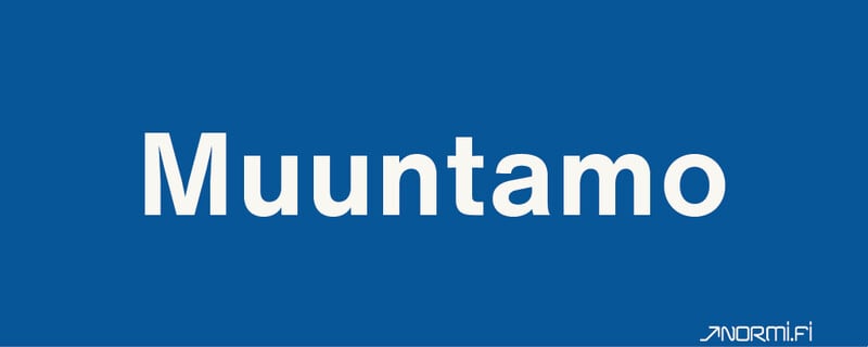 NORMIOPASTE - Muovikilpi 300X120 - MUUNTAMO