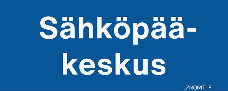 NORMIOPASTE - Muovikilpi 300X120 - SÄHKÖPÄÄKESKUS