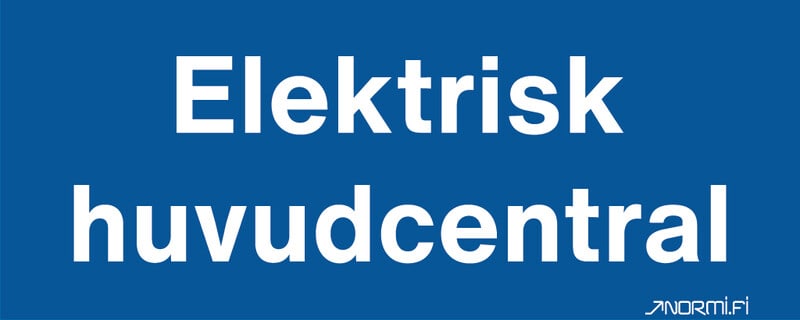 NORMIOPASTE - Muovikilpi 300X120 - EL-HUVUDCENTRAL