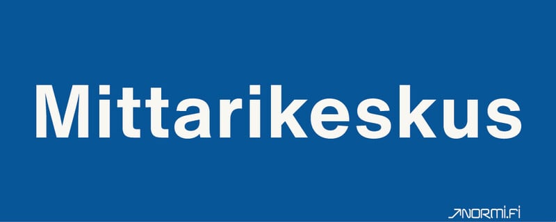 NORMIOPASTE - Muovikilpi 300X120 - MITTARIKESKUS