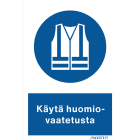 NORMIOPASTE - Alumiinikilpi 200x300 - KÄYTET. TURVALIIVIÄ