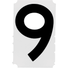 NITTO - Numeromuovia100mmkork - 9/100,Tarranumero