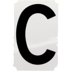 NITTO - Kirjainmuovia100mmkork - C/100,Tarrakirjain