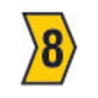 HELLERMANNTYTON - Johdinmerkki 1000 kpl/rll KEL - HGDC1-3 8 johdin Ø 1.0-3.0mm