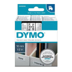 DYMO - Teippikasetti 12 mm x 7 m - MUSTA/VALKOINEN 45013