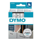 DYMO - Teippikasetti 12 mm x 7 m - MUSTA/KIRKAS 45010