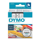 DYMO - Teippikasetti 6 mm x 7 m - MUSTA/KIRKAS 43610