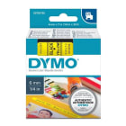 DYMO - Teippikasetti 6 mm x 7 m - MUSTA/KELTAINEN 43618