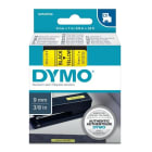 DYMO - Teippikasetti 9 mm x 7 m - MUSTA/KELTAINEN 40918