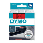 DYMO - Teippikasetti 9 mm x 7 m - MUSTA/PUNAINEN 40917
