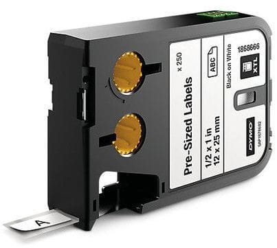 DYMO - Merkintätarra DYMO XTL - XTL 12X25MM BK/WT DIE TAPE