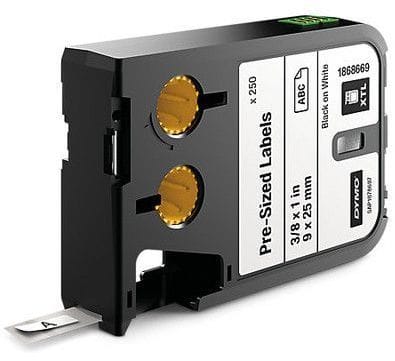 DYMO - Merkintätarra DYMO XTL - XTL 9X25MM BK/WT DIE TAPE