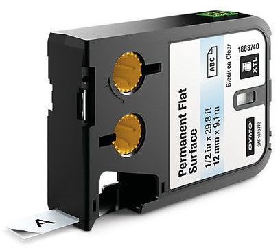 DYMO - Merkintätarra DYMO XTL - XTL 12MM BK/CLR POLY CONT TAPE