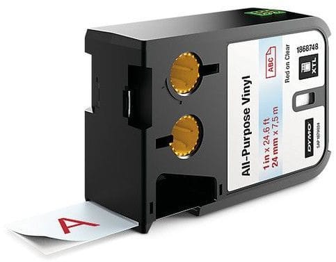 DYMO - Merkintätarra DYMO XTL - XTL 24MM RD/CLR VINYL CONT TAP