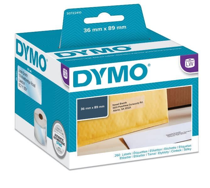 DYMO - Iso os.tarra kirk. muovi - 99013/89 X 36 mm