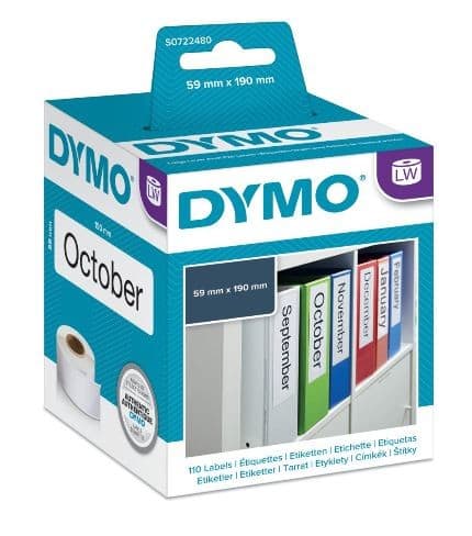DYMO - Leveä mappitarra - 99019/59 X 190 mm