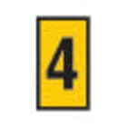 HELLERMANNTYTON - Johdinmerkki (sis.200kpl) KEL - WIC1 4 0.5-1.5mm2 561-01644