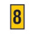 HELLERMANNTYTON - Johdinmerkki (sis.200kpl) KEL - WIC2 8 1.5-2.5mm2 561-02684