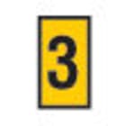 HELLERMANNTYTON - Johdinmerkki (sis.100kpl) KEL - WIC3 3 4.0-6.0mm2 561-03634