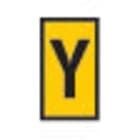 HELLERMANNTYTON - Johdinmerkki (sis.100kpl) KEL - WIC3 Y 4.0-6.0mm2 561-03254