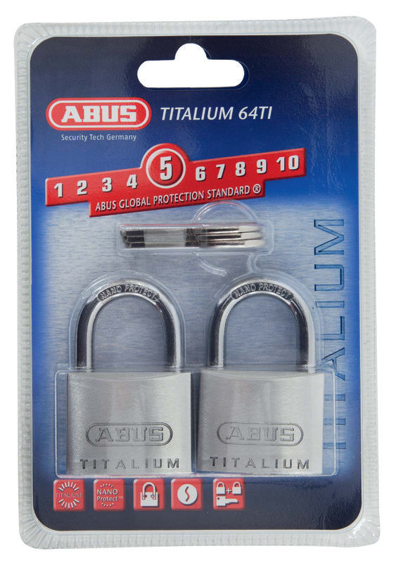 ABUS - Lukko - Riippulukko 64TI/40, tuplapk.