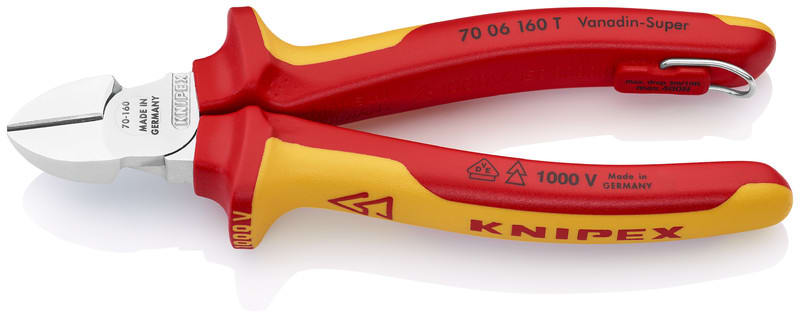 KNIPEX - Sivuleikkurit, 160mm - KNIPEX sivuleikkuri VDE TT