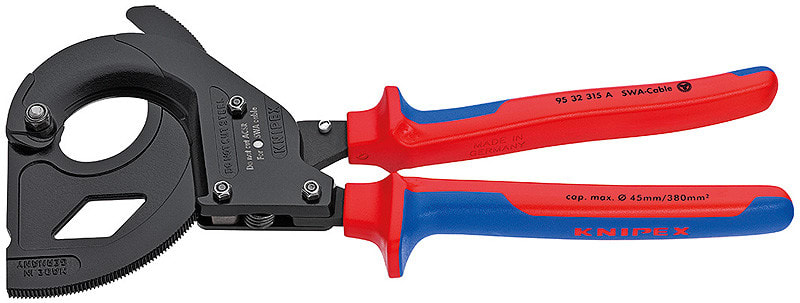 KNIPEX - Teräsvahvist. kaapeleille - KNIPEX kaapelil. räikkä 280mm