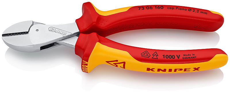 KNIPEX - 40% voimansäästö, 160mm - KNIPEX X-Cut sivuleikkuri VDE