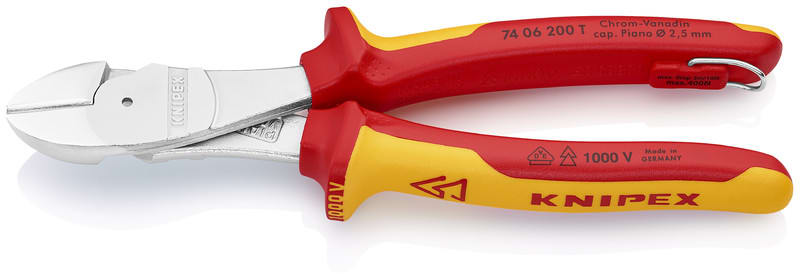 KNIPEX - Sivuleikkuri 200mm - KNIPEX voimasivuleik. VDE TT